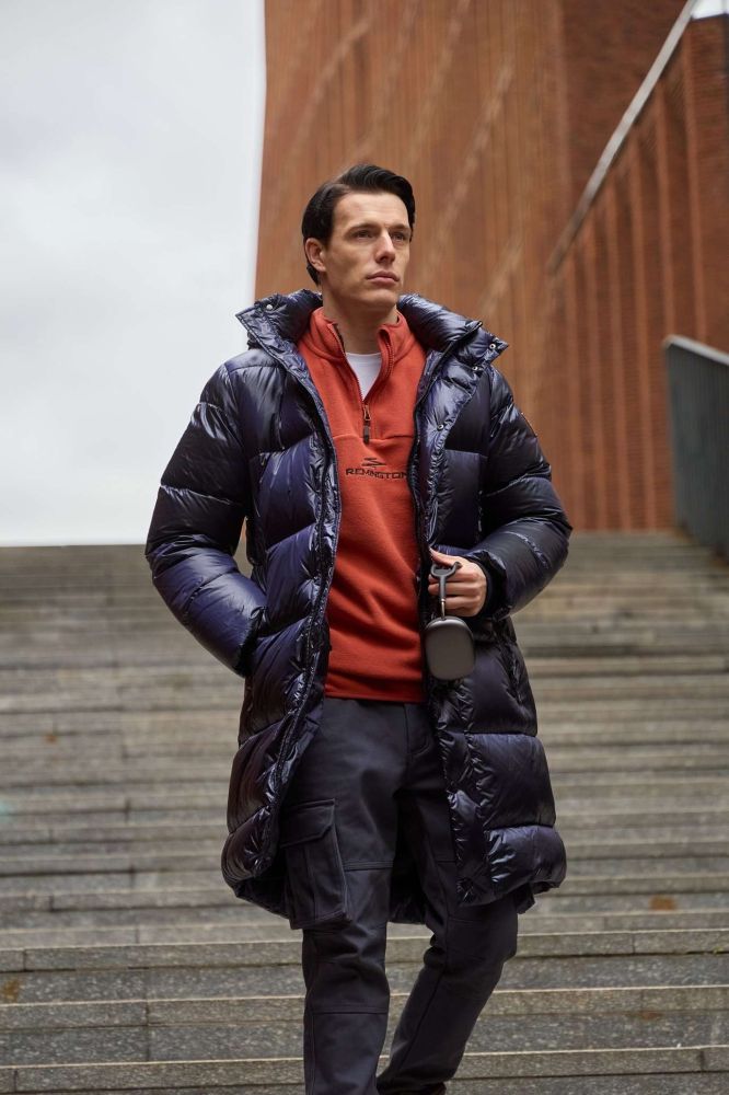 Городской стиль без компромиссов: зачем стоит выбрать мужское пуховое пальто Remington DOW3 Hydron Blue